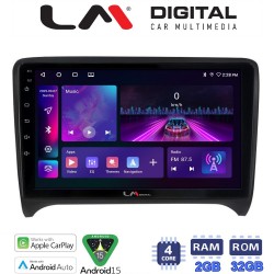 LM Digital - LM ZA4078 GPS Οθόνη OEM Multimedia Αυτοκινήτου για AUDI TT 2007 > 2014 (CarPlay/AndroidAuto/BT/GPS/WIFI/GPRS)