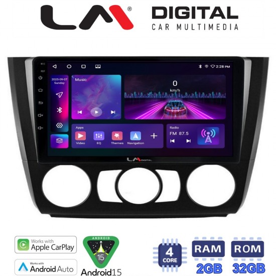 LM Digital - LM ZA4170 GPS Οθόνη OEM Multimedia Αυτοκινήτου για BMW σειρά 1 (E81 - E82 - E87 -E88) (CarPlay/AndroidAuto/BT/GPS/WIFI/GPRS)