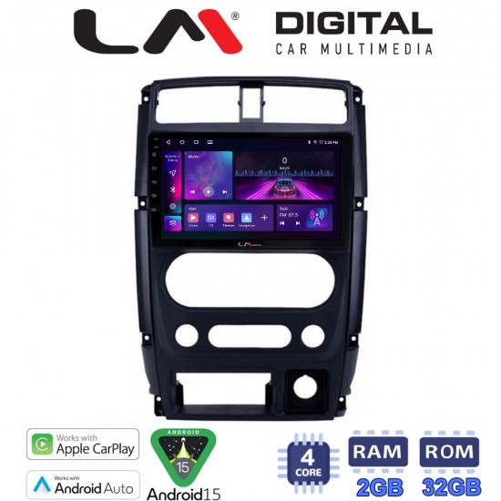 LM Digital - LM ZA4186 GPS Οθόνη OEM Multimedia Αυτοκινήτου για SUZUKI JIMNY 2007 > 2018 (CarPlay/AndroidAuto/BT/GPS/WIFI/GPRS)
