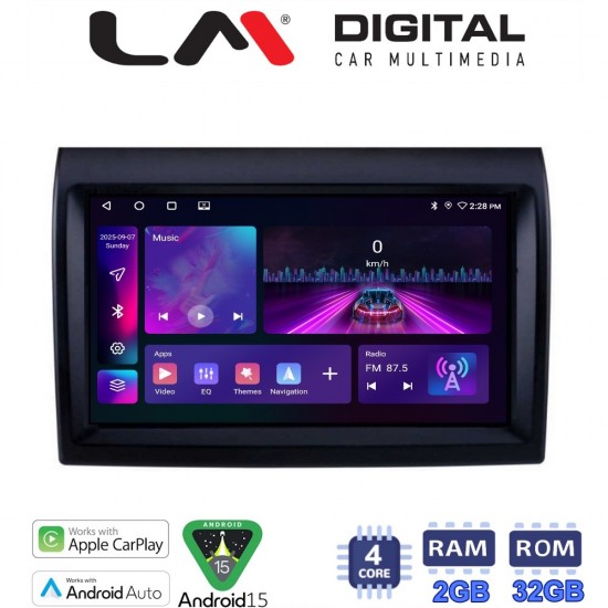 LM Digital - LM ZA4193 GPS Οθόνη OEM Multimedia Αυτοκινήτου για DUCATO, BOXER, JUMBER (CarPlay/AndroidAuto/BT/GPS/WIFI/GPRS)