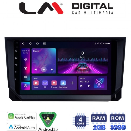 LM Digital - LM ZA4222 GPS Οθόνη OEM Multimedia Αυτοκινήτου για Seat Ibiza - Arona 2018> (CarPlay/AndroidAuto/BT/GPS/WIFI/GPRS)