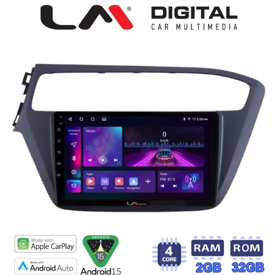 LM Digital - LM ZA4226 GPS Οθόνη OEM Multimedia Αυτοκινήτου για Hyundai i20 2019> (CarPlay/AndroidAuto/BT/GPS/WIFI/GPRS)
