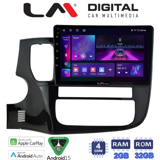LM Digital - LM ZA4231 GPS Οθόνη OEM Multimedia Αυτοκινήτου για MITSUBISHI OUTLANDER 2013> (CarPlay/AndroidAuto/BT/GPS/WIFI/GPRS)