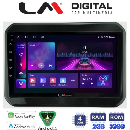 LM Digital - LM ZA4232 GPS Οθόνη OEM Multimedia Αυτοκινήτου για SUZUKI IGNIS 2016> (CarPlay/AndroidAuto/BT/GPS/WIFI/GPRS)