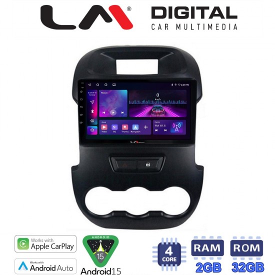 LM Digital - LM ZA4245 GPS Οθόνη OEM Multimedia Αυτοκινήτου για FORD RANGER 2011> 2015 (CarPlay/AndroidAuto/BT/GPS/WIFI/GPRS)