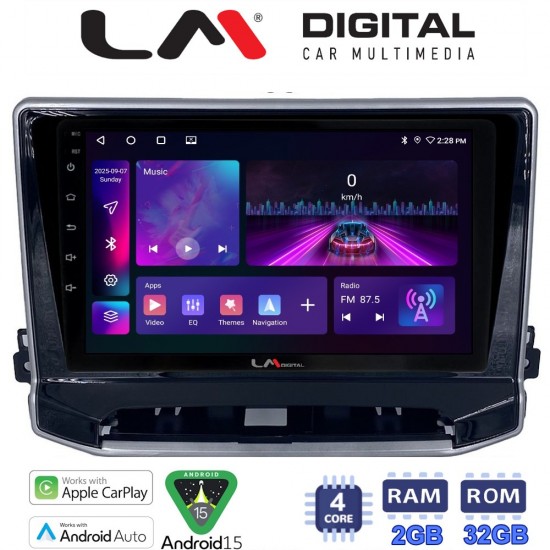 LM Digital - LM ZA4263 GPS Οθόνη OEM Multimedia Αυτοκινήτου για Jeep Compass 2023> (CarPlay/AndroidAuto/BT/GPS/WIFI/GPRS)