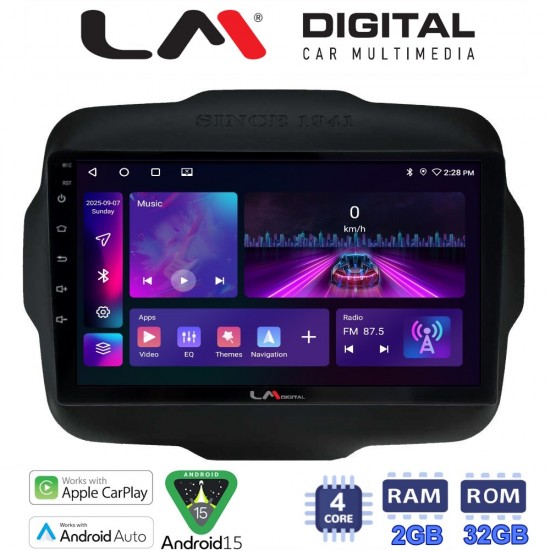 LM Digital - LM ZA4273 GPS Οθόνη OEM Multimedia Αυτοκινήτου για Jeep Gran Cherokee 2014 > (CarPlay/AndroidAuto/BT/GPS/WIFI/GPRS)