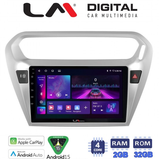 LM Digital - LM ZA4294 GPS Οθόνη OEM Multimedia Αυτοκινήτου για Citroen Elyse '13> Peugeot 301 '13> (CarPlay/AndroidAuto/BT/GPS/WIFI/GPRS)