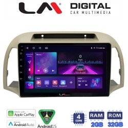 LM Digital - LM ZA4300 GPS Οθόνη OEM Multimedia Αυτοκινήτου για NISSAN MICRA 2002>2007 (CarPlay/AndroidAuto/BT/GPS/WIFI/GPRS)