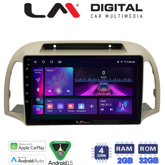 LM Digital - LM ZA4300 GPS Οθόνη OEM Multimedia Αυτοκινήτου για NISSAN MICRA 2002>2007 (CarPlay/AndroidAuto/BT/GPS/WIFI/GPRS)