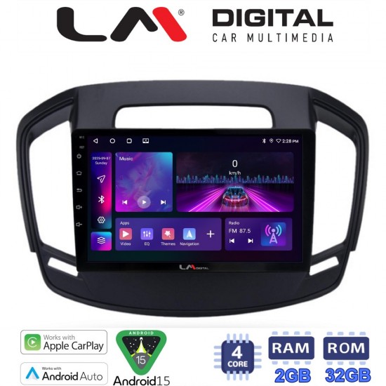 LM Digital - LM ZA4338 GPS Οθόνη OEM Multimedia Αυτοκινήτου για OPEL INSIGNIA 2014> (CarPlay/AndroidAuto/BT/GPS/WIFI/GPRS)