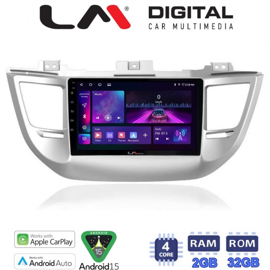 LM Digital - LM ZA4361 GPS Οθόνη OEM Multimedia Αυτοκινήτου για Hyundai Tucson 2015 < 2019 (CarPlay/AndroidAuto/BT/GPS/WIFI/GPRS)