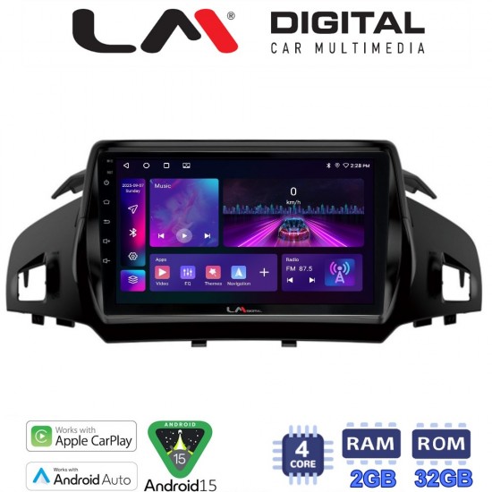 LM Digital - LM ZA4362 GPS Οθόνη OEM Multimedia Αυτοκινήτου για FORD KUGA 2013> & C-MAX 2011> (CarPlay/AndroidAuto/BT/GPS/WIFI/GPRS)