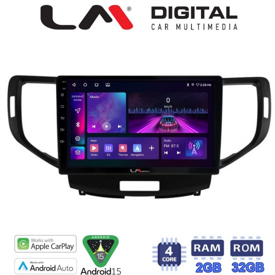 LM Digital - LM ZA4363 GPS Οθόνη OEM Multimedia Αυτοκινήτου για Honda Accord 2008 > 2013 (CarPlay/AndroidAuto/BT/GPS/WIFI/GPRS)