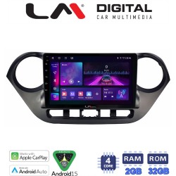 LM Digital - LM ZA4406 GPS Οθόνη OEM Multimedia Αυτοκινήτου για Hyundai i10 2014> (CarPlay/AndroidAuto/BT/GPS/WIFI/GPRS)