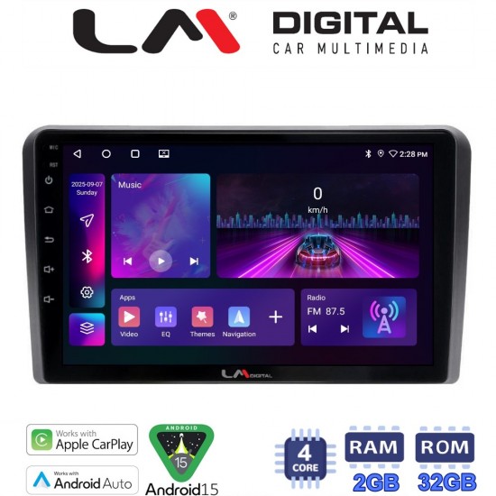 LM Digital - LM ZA4480 GPS Οθόνη OEM Multimedia Αυτοκινήτου για VW All (CarPlay/AndroidAuto/BT/GPS/WIFI/GPRS)