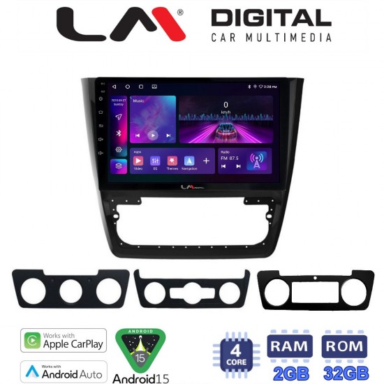 LM Digital - LM ZA4482 GPS Οθόνη OEM Multimedia Αυτοκινήτου για SKODA YETI 2014> (CarPlay/AndroidAuto/BT/GPS/WIFI/GPRS)