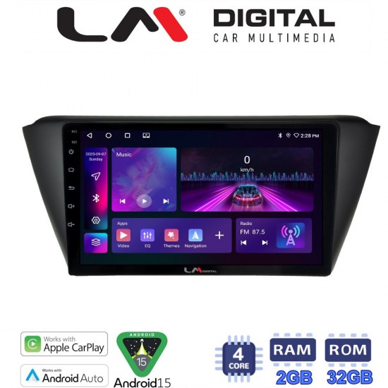 LM Digital - LM ZA4541 GPS Οθόνη OEM Multimedia Αυτοκινήτου για SKODA FABIA 2015> (CarPlay/AndroidAuto/BT/GPS/WIFI/GPRS)