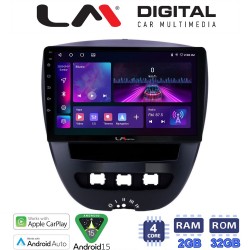 LM Digital - LM ZA4560 GPS Οθόνη OEM Multimedia Αυτοκινήτου για Aygo & C1 & 107 '05>'14 (CarPlay/AndroidAuto/BT/GPS/WIFI/GPRS)