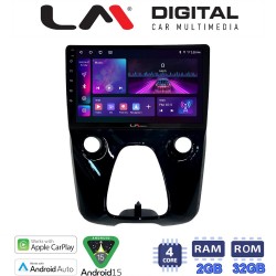 LM Digital - LM ZA4564 GPS Οθόνη OEM Multimedia Αυτοκινήτου για Aygo & C1 & 107 14> (CarPlay/AndroidAuto/BT/GPS/WIFI/GPRS)