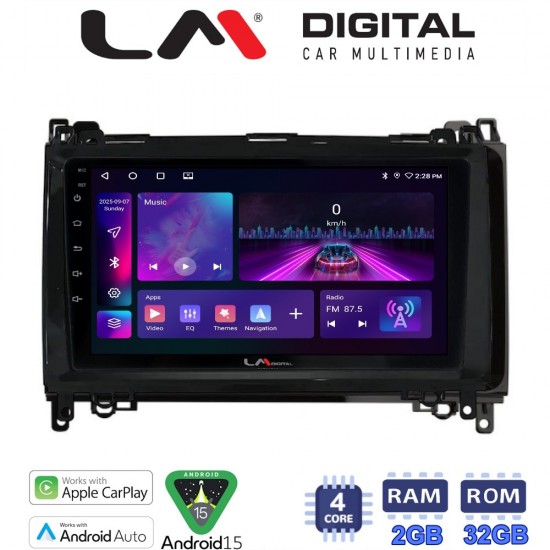 LM Digital - LM ZA4668 GPS Οθόνη OEM Multimedia Αυτοκινήτου για MERCEDES A(W169),B(W245) - SPRINTER - VITO (CarPlay/AndroidAuto/BT/GPS/WIFI/GPRS)