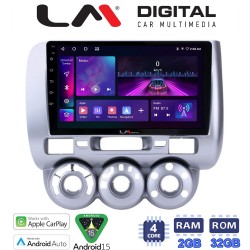 LM Digital - LM ZA4730 GPS Οθόνη OEM Multimedia Αυτοκινήτου για HONDA JAZZ 2002>2009 (CarPlay/AndroidAuto/BT/GPS/WIFI/GPRS)
