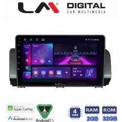 LM Digital - LM ZA4777 GPS Οθόνη OEM Multimedia Αυτοκινήτου για Dacia Logan, Duster, Santero 2021 Facelift (CarPlay/AndroidAuto/BT/GPS/WIFI/GPRS)