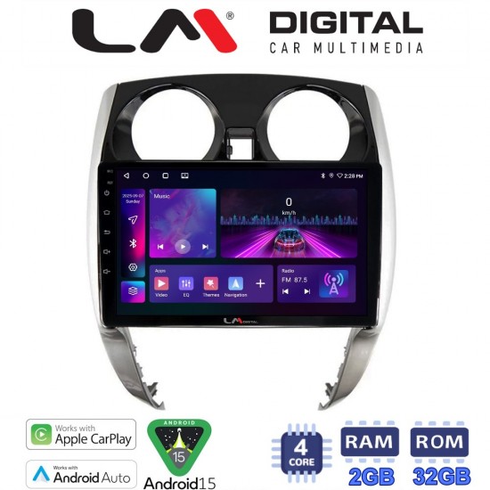 LM Digital - LM ZA4790 GPS Οθόνη OEM Multimedia Αυτοκινήτου για Nissan Note 2013 > 2020 (CarPlay/AndroidAuto/BT/GPS/WIFI/GPRS)
