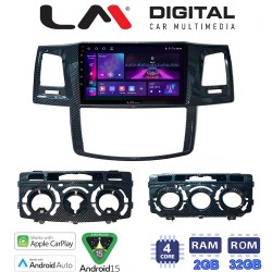 LM Digital - LM ZA4821 GPS Οθόνη OEM Multimedia Αυτοκινήτου για TOYOTA HILUX 2005>2016 (CarPlay/AndroidAuto/BT/GPS/WIFI/GPRS)