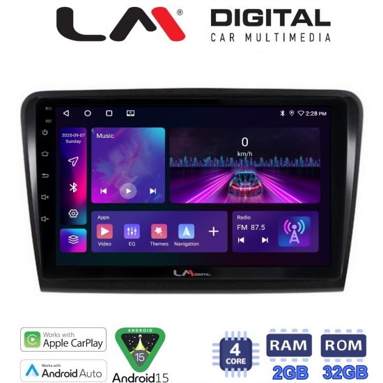 LM Digital - LM ZA4982 GPS Οθόνη OEM Multimedia Αυτοκινήτου για SK SUPERB 2008>2015 (CarPlay/AndroidAuto/BT/GPS/WIFI/GPRS)