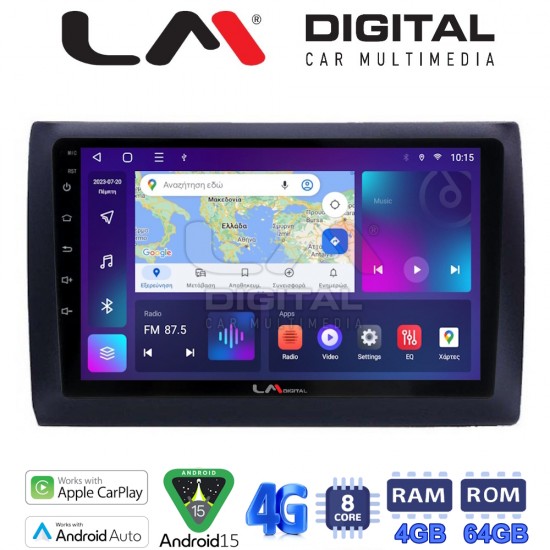 LM Digital - LM ZC8466 GPS Οθόνη OEM Multimedia Αυτοκινήτου για Fiat Stilo 2001 > 2007 (CarPlay/AndroidAuto/BT/GPS/WIFI/GPRS)