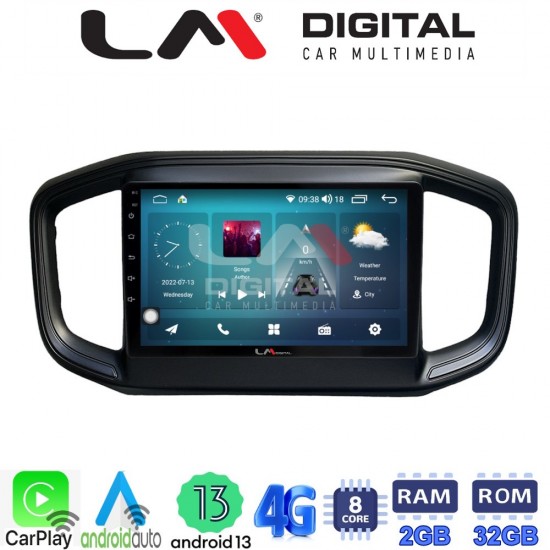 LM Digital - LM ZR8259 GPS Οθόνη OEM Multimedia Αυτοκινήτου για Fiat Strada 2021 >Προσοχή! Δείτε την φίσα του εργοστασιακού μηχανήματος και ενημερώστε το τεχνικό τμήμα πριν την παραγγελία. (CarPlay/AndroidAuto/BT/GPS/WIFI/GPRS)