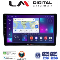 LM Digital - LM ZN4458 GPS Οθόνη OEM Multimedia Αυτοκινήτου για Nissan Micra 2014 > 2016 (CarPlay/AndroidAuto/BT/GPS/WIFI/GPRS)