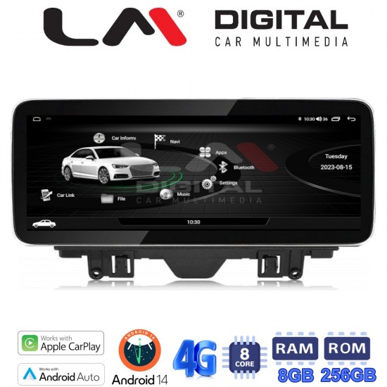 LM Digital - LM GH8 292 LOW Οθόνη OEM Multimedia Αυτοκινήτου για AUDI Q3 2011 > 2018 Χωρίς εργοστασιακή οθόνη (CarPlay/AndroidAuto/BT/GPS/WIFI/GPRS)