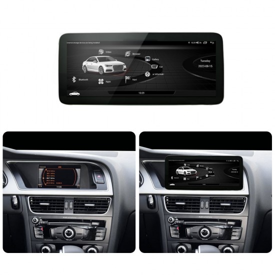 LM Digital - LM GH4 310 HIGH Οθόνη OEM Multimedia Αυτοκινήτου για AUDI A4 2009 > 2017 με Navi (CarPlay/AndroidAuto/BT/GPS/WIFI/GPRS)
