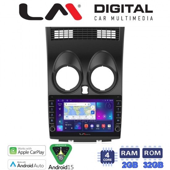 LM Digital - LM ZG4001 GPS Οθόνη OEM Multimedia Αυτοκινήτου για NISSAN QASHQAI 2007 > 2013 (CarPlay/AndroidAuto/BT/GPS/WIFI/GPRS)