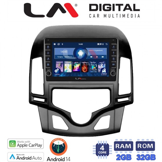LM Digital - LM ZG4043CL GPS Οθόνη OEM Multimedia Αυτοκινήτου για HYUNDAI i30 2007-2012 (CarPlay/AndroidAuto/BT/GPS/WIFI/GPRS)