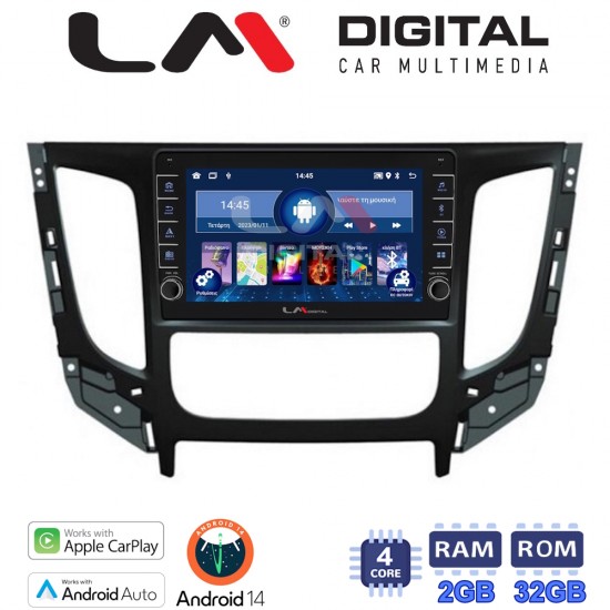 LM Digital - LM ZG4230 GPS Οθόνη OEM Multimedia Αυτοκινήτου για Mitsubishi L200 2014 > Μόνο για αυτοκίνητα με Κλιματισμό (CarPlay/AndroidAuto/BT/GPS/WIFI/GPRS)
