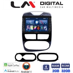 LM Digital - LM ZG4320 GPS Οθόνη OEM Multimedia Αυτοκινήτου για RENAULT CLIO 2012 > 2015 (CarPlay/AndroidAuto/BT/GPS/WIFI/GPRS)