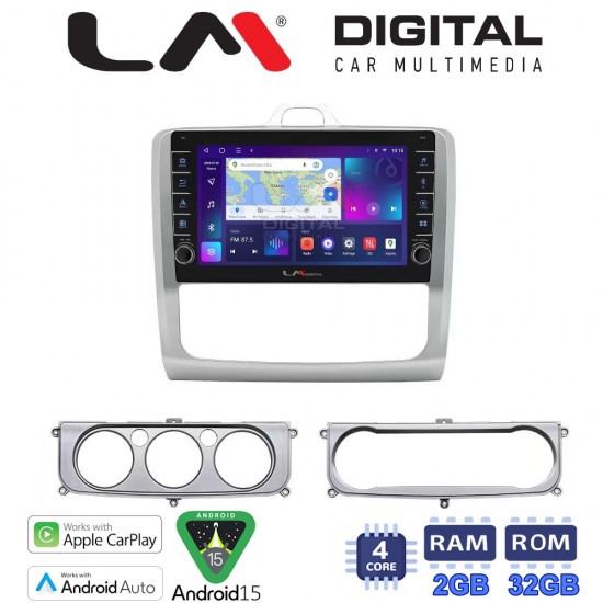 LM Digital - LM ZG4329 GPS Οθόνη OEM Multimedia Αυτοκινήτου για FORD FOCUS 2004>2012 (CarPlay/AndroidAuto/BT/GPS/WIFI/GPRS)