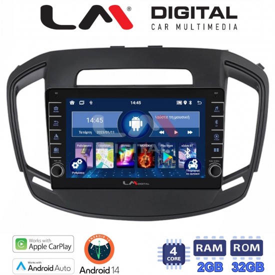 LM Digital - LM ZG4338 GPS Οθόνη OEM Multimedia Αυτοκινήτου για OPEL INSIGNIA 2014> (CarPlay/AndroidAuto/BT/GPS/WIFI/GPRS)