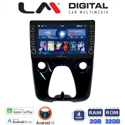 LM Digital - LM ZG4564 GPS Οθόνη OEM Multimedia Αυτοκινήτου για Aygo & C1 & 107 14> (CarPlay/AndroidAuto/BT/GPS/WIFI/GPRS)