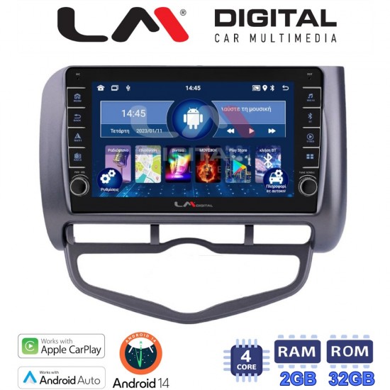 LM Digital - LM ZG4731 GPS Οθόνη OEM Multimedia Αυτοκινήτου για Honda Jazz 2003 - 2008 (CarPlay/AndroidAuto/BT/GPS/WIFI/GPRS)