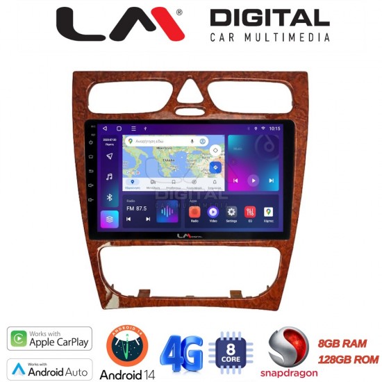 LM Digital - LM ZT8171W GPS Οθόνη OEM Multimedia Αυτοκινήτου για Mercedes C Class 1999 > 2004 (Προ Facelift) (CarPlay/AndroidAuto/BT/GPS/WIFI/GPRS)