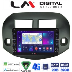 LM Digital - LM ZG8018B GPS Οθόνη OEM Multimedia Αυτοκινήτου για Toyota Rav4 2007 > 2012 (CarPlay/AndroidAuto/BT/GPS/WIFI/GPRS)