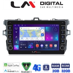 LM Digital - LM ZG8063 GPS Οθόνη OEM Multimedia Αυτοκινήτου για TOYOTA COROLLA 2006>2012 (CarPlay/AndroidAuto/BT/GPS/WIFI/GPRS)