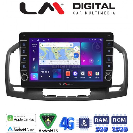 LM Digital - LM ZG8114 GPS Οθόνη OEM Multimedia Αυτοκινήτου για OPEL INSIGNIA 2007-2013 (CarPlay/AndroidAuto/BT/GPS/WIFI/GPRS)