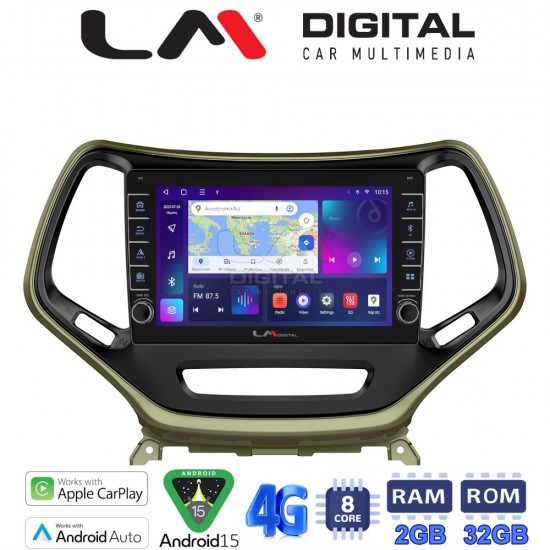 LM Digital - LM ZG8119 GPS Οθόνη OEM Multimedia Αυτοκινήτου για JEEP CHEROKEE 2014> (CarPlay/AndroidAuto/BT/GPS/WIFI/GPRS)