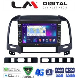 LM Digital - LM ZG8239 GPS Οθόνη OEM Multimedia Αυτοκινήτου για Hyundai SantaFe 2006 > 2013 (CarPlay/AndroidAuto/BT/GPS/WIFI/GPRS)