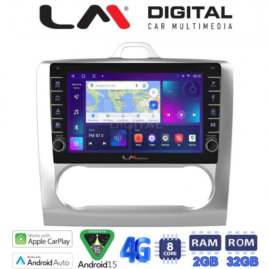LM Digital - LM ZG8328 GPS Οθόνη OEM Multimedia Αυτοκινήτου για FORD FOCUS 2004>2012 (CarPlay/AndroidAuto/BT/GPS/WIFI/GPRS)